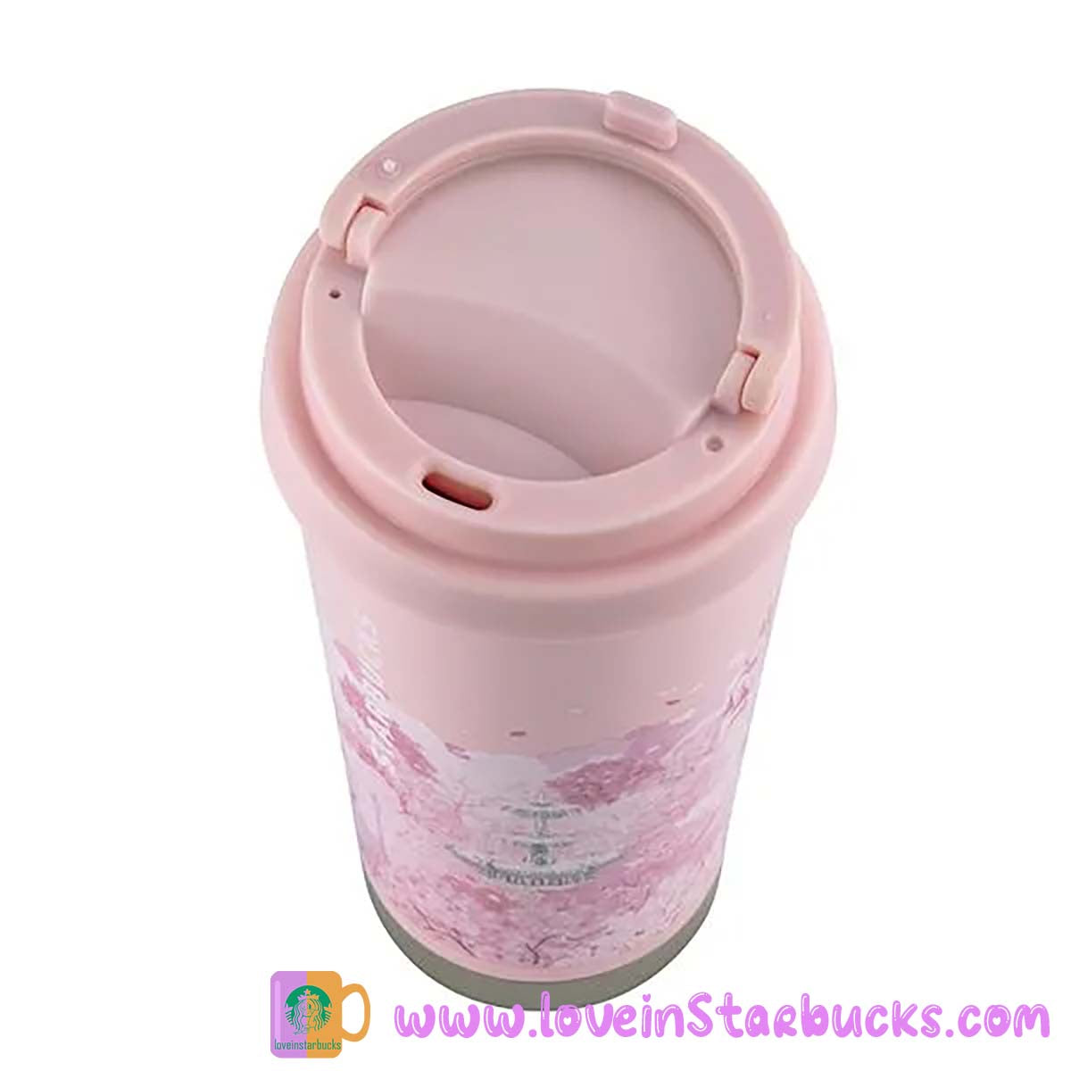 Starbucks Asia 2023 Sakura series - Cherry blossoms fountain stainless steel cup 16oz tumbler Starbucks loveinstarbucks