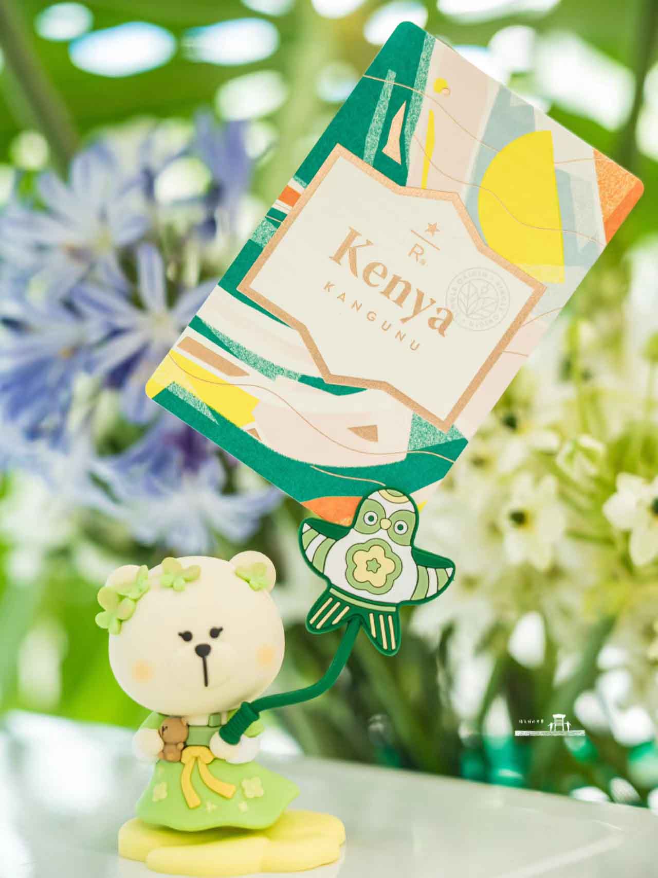 Starbucks China 2023 Spring flower- Kite ,fisherman ,Sakura bear ornament bear doll Starbucks loveinstarbucks