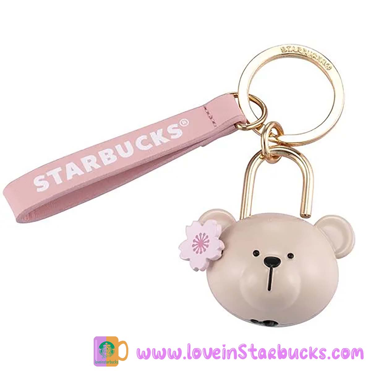 Starbucks Asia 2023 Sakura series - Cherry blossoms BEARISTA keychain set Starbucks loveinstarbucks