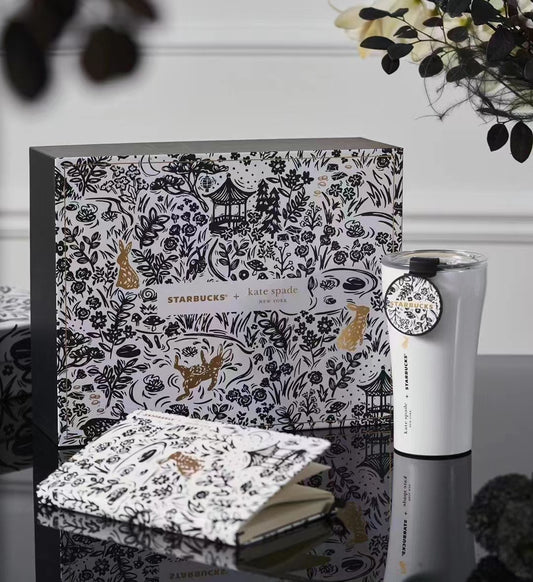 Starbucks cup China 2023 Valentine's Day online StarbucksÃKateSpade Notebook accompanying suit Starbucks loveinstarbucks