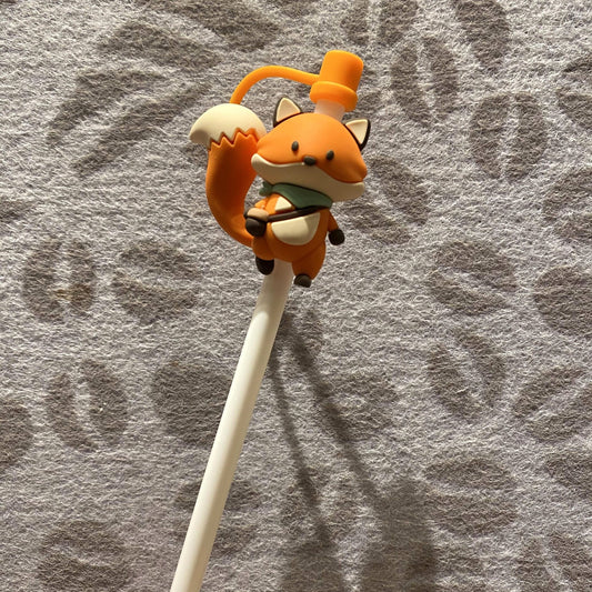 Not Starbucks, fox Topper, Dust-proof Accessories Fittings For Starbucks Straws ,DONOT sell alone 15# loveinstarbucks loveinstarbucks