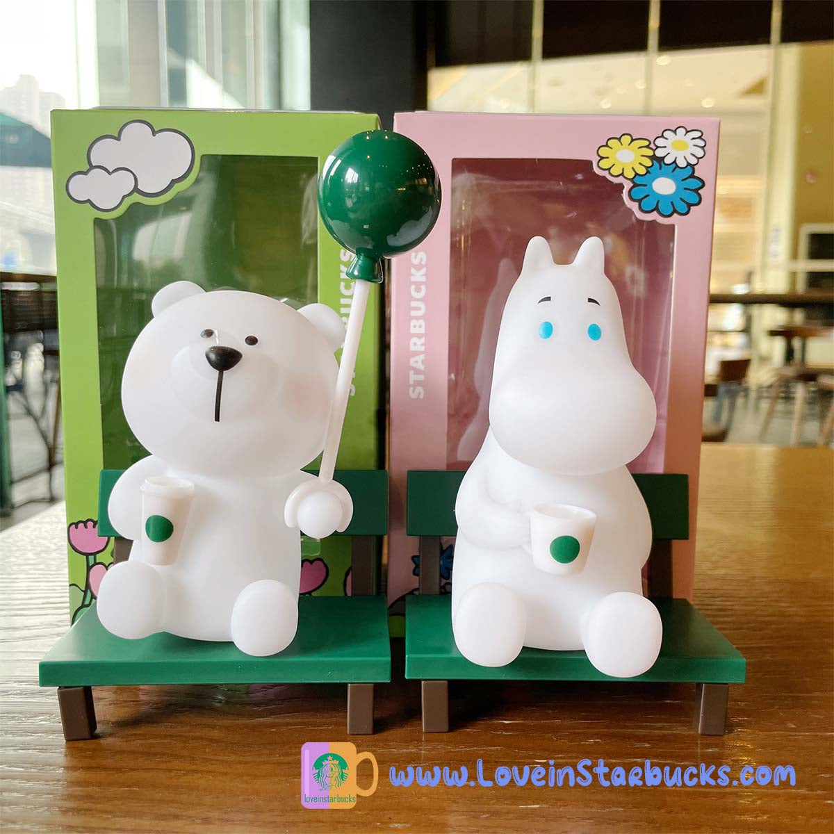 Starbucks China 2023 Bearista and Moomin mini Night Light ornaments starbucks loveinstarbucks