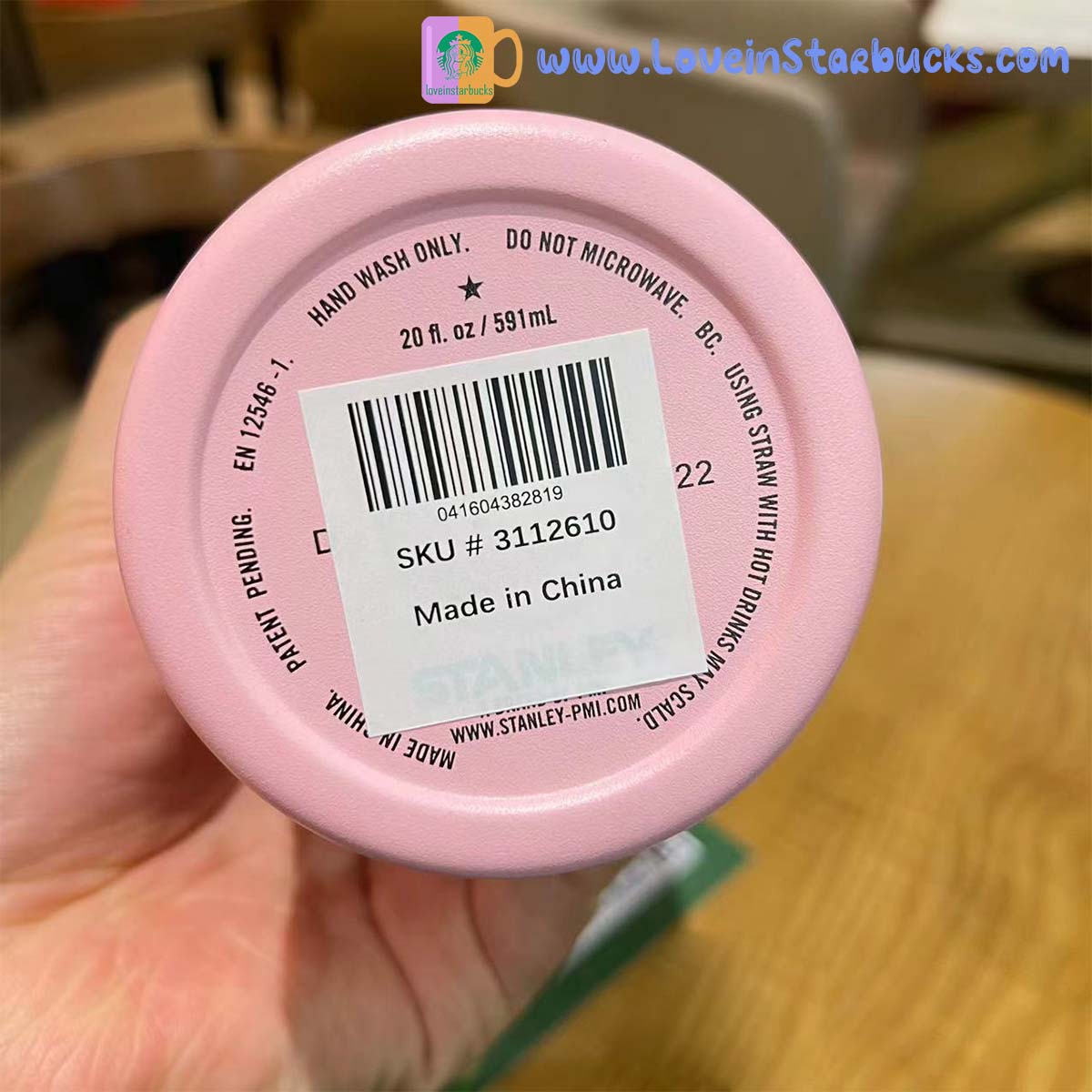 Starbucks Taiwan 2023 Valentine's Day baby pink Stanley stainless steel cup 591ml 20oz Starbucks loveinstarbucks