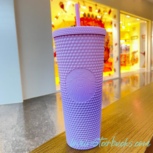 Starbucks Taiwan ombre matte purple pink gradient studded cold tumbler cup 24oz Starbucks loveinstarbucks
