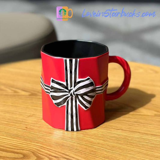 Starbucks 2023 China kate spade co-branded cat Bowtie mug 414ml Starbucks loveinstarbucks