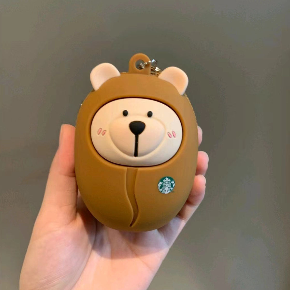 Starbucks Tumblers China 2023 Natural series Strawberry bear/ coffee bean bear coin purse bag Decompression toy Starbucks loveinstarbucks