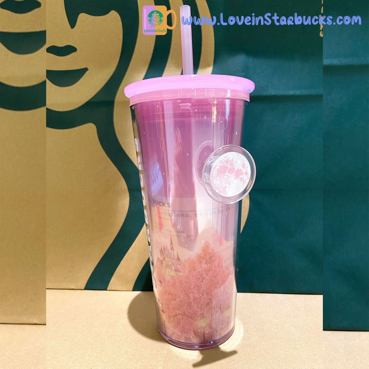 Starbucks Asia 2023 Sakura series - Cherry blossoms cold cup 16oz finger buckle tumbler Starbucks loveinstarbucks