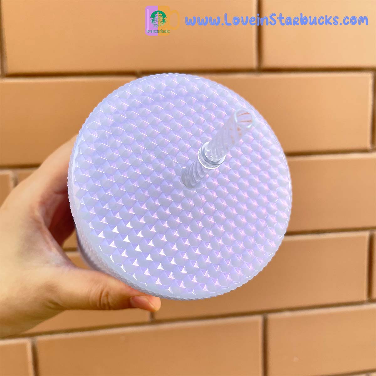 Starbucks Taiwan bling icy white 24oz studded straw cup tumbers Starbucks loveinstarbucks