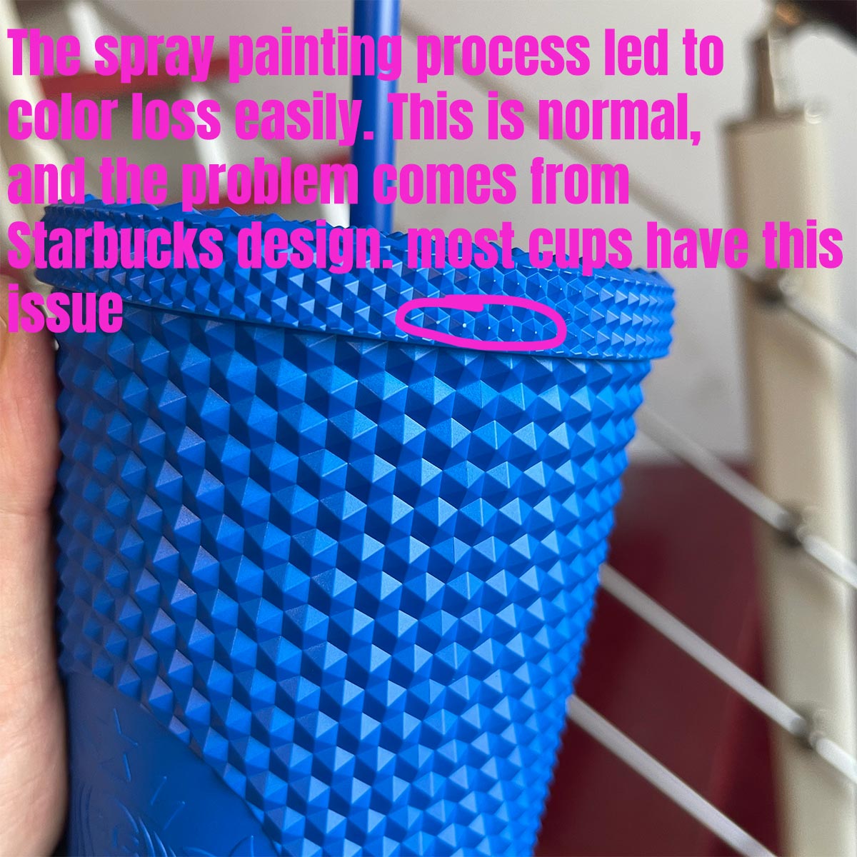 Starbucks China 2022 Ski series - Klein blue studded straw cold cup 24oz venti tumbler Starbucks loveinstarbucks