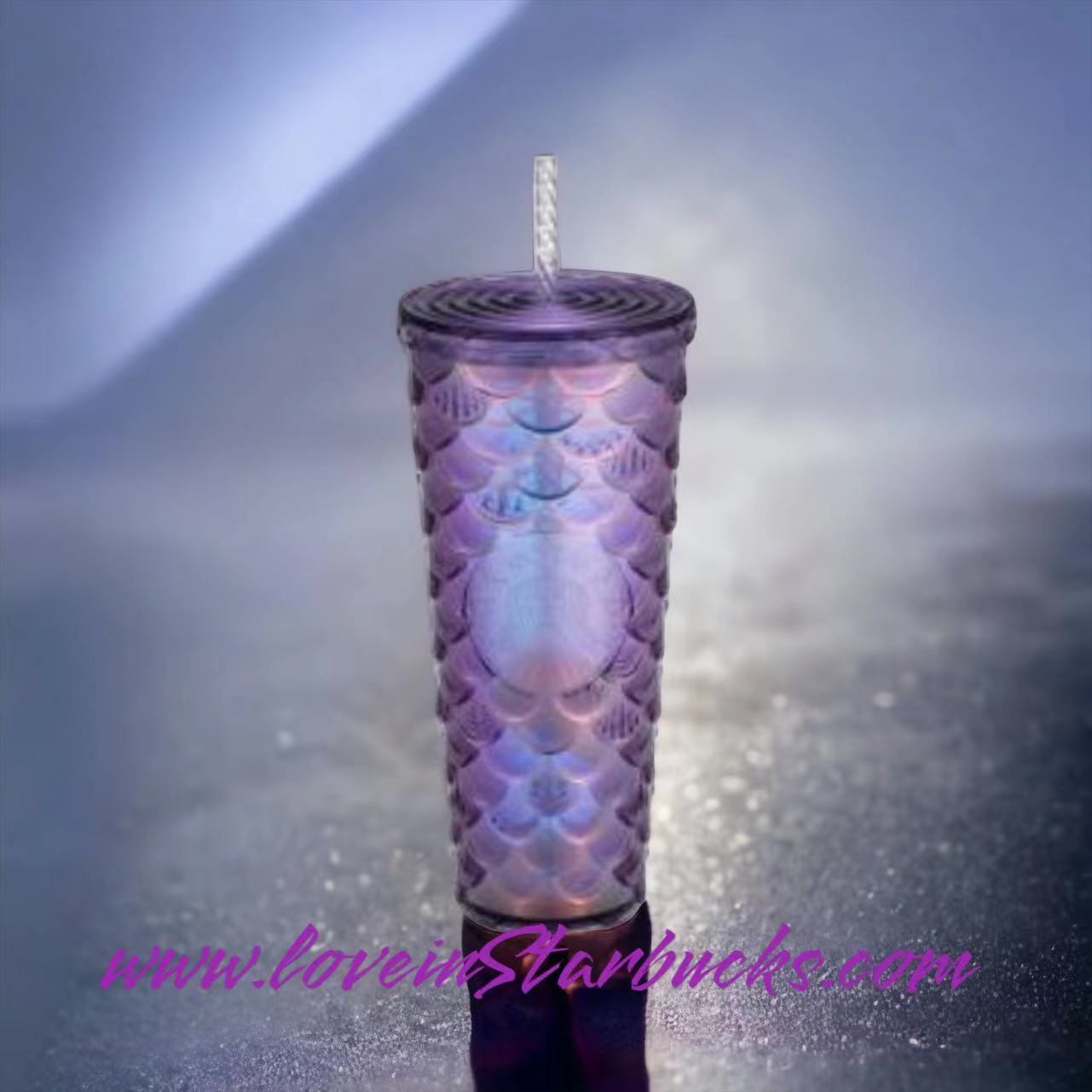 Starbucks Tumblers Taiwan Summer 3 mermaid purple / blue scale cup 24oz Starbucks loveinstarbucks