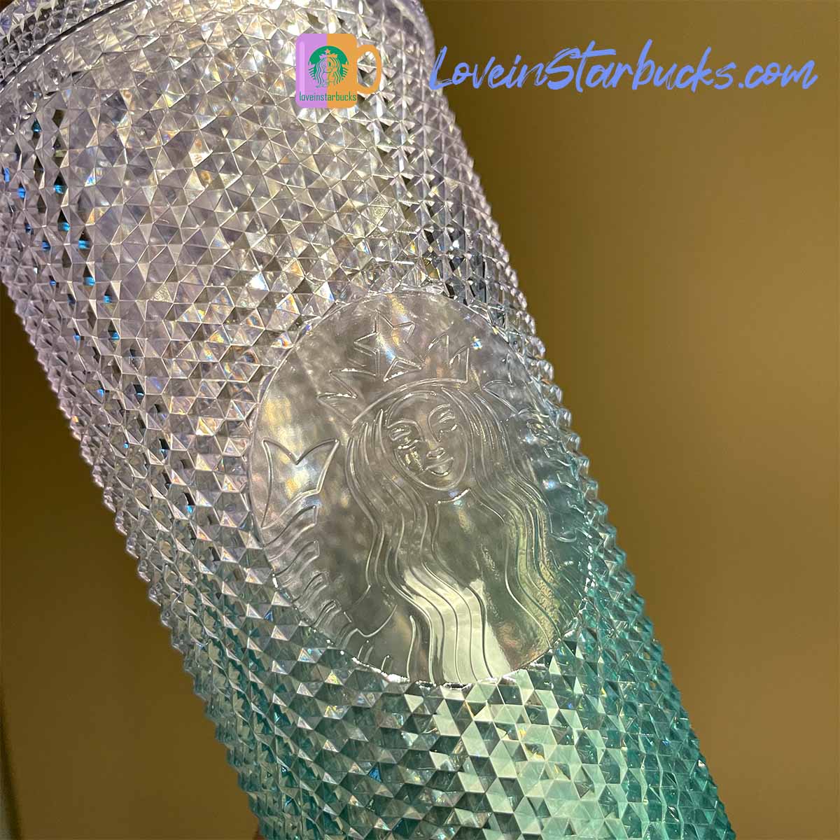 Starbucks tumblers Taiwan Shinning ICE mint studded cold straw cup 24oz Starbucks loveinstarbucks