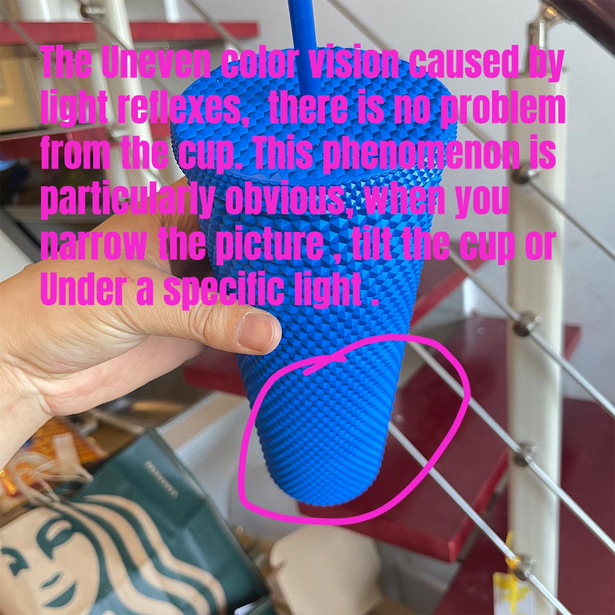 Starbucks China 2022 Ski series - Klein blue studded straw cold cup 24oz venti tumbler Starbucks loveinstarbucks