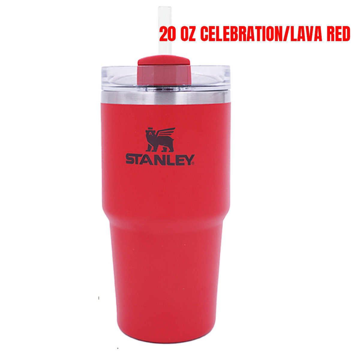 Stanley tumbler CELEBRATION/LAVA matte stainless steel straw cup 20oz Stanley loveinstarbucks