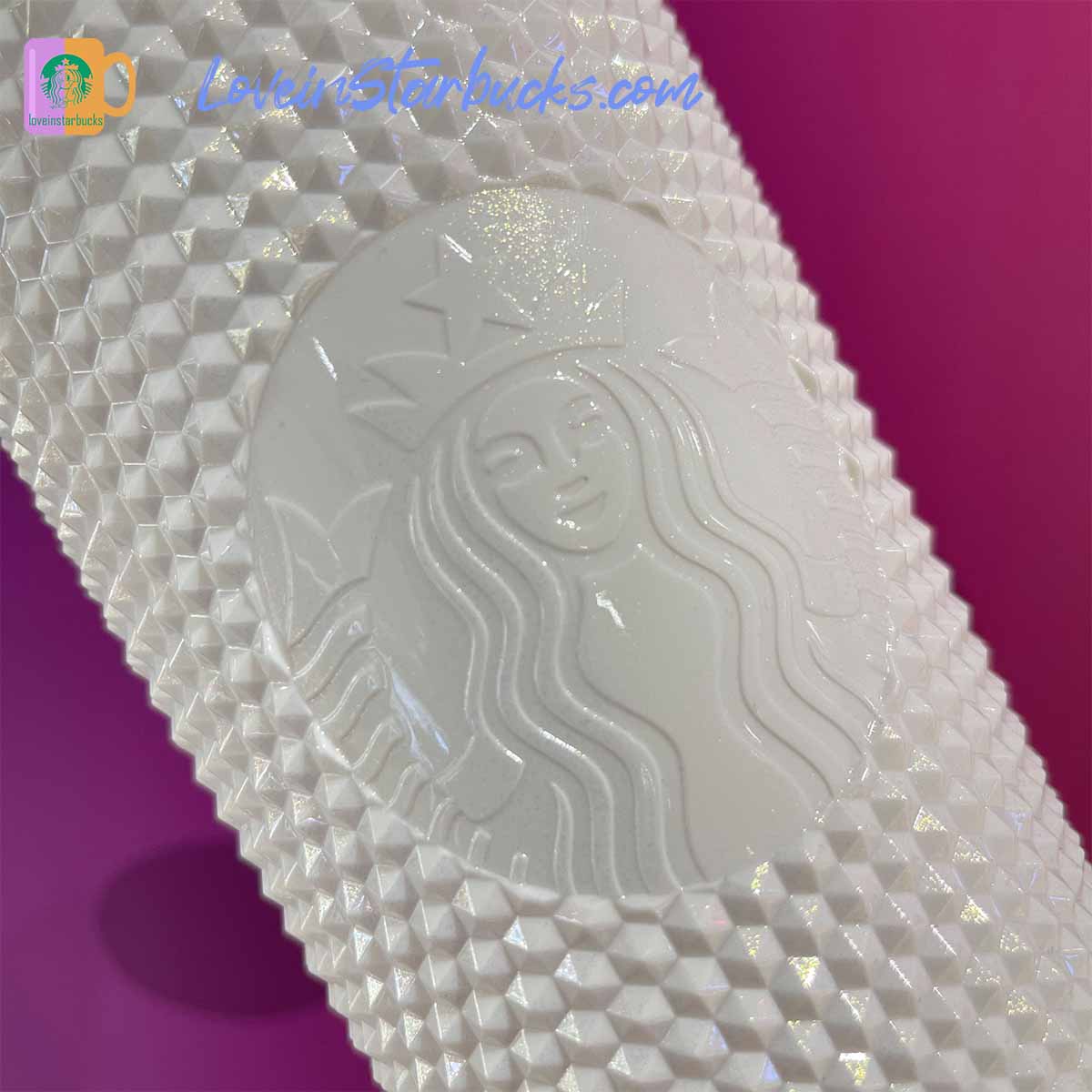 Starbucks tumblers Taiwan Shinning white crown studded cold straw cup 24oz Starbucks loveinstarbucks