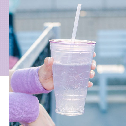 Starbucks tumbler China 2023 mystic purple series purple Classic Glass siren straw cold glass 16oz Starbucks loveinstarbucks
