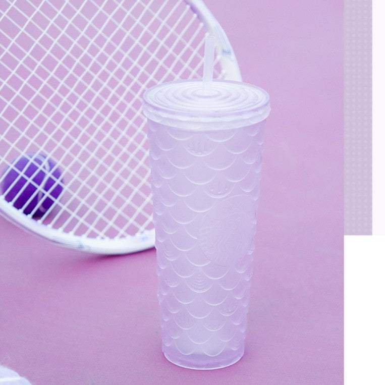 Starbucks tumbler China 2023 mystic purple series mermaid purple lilac scale cold starw cup 24oz Starbucks loveinstarbucks