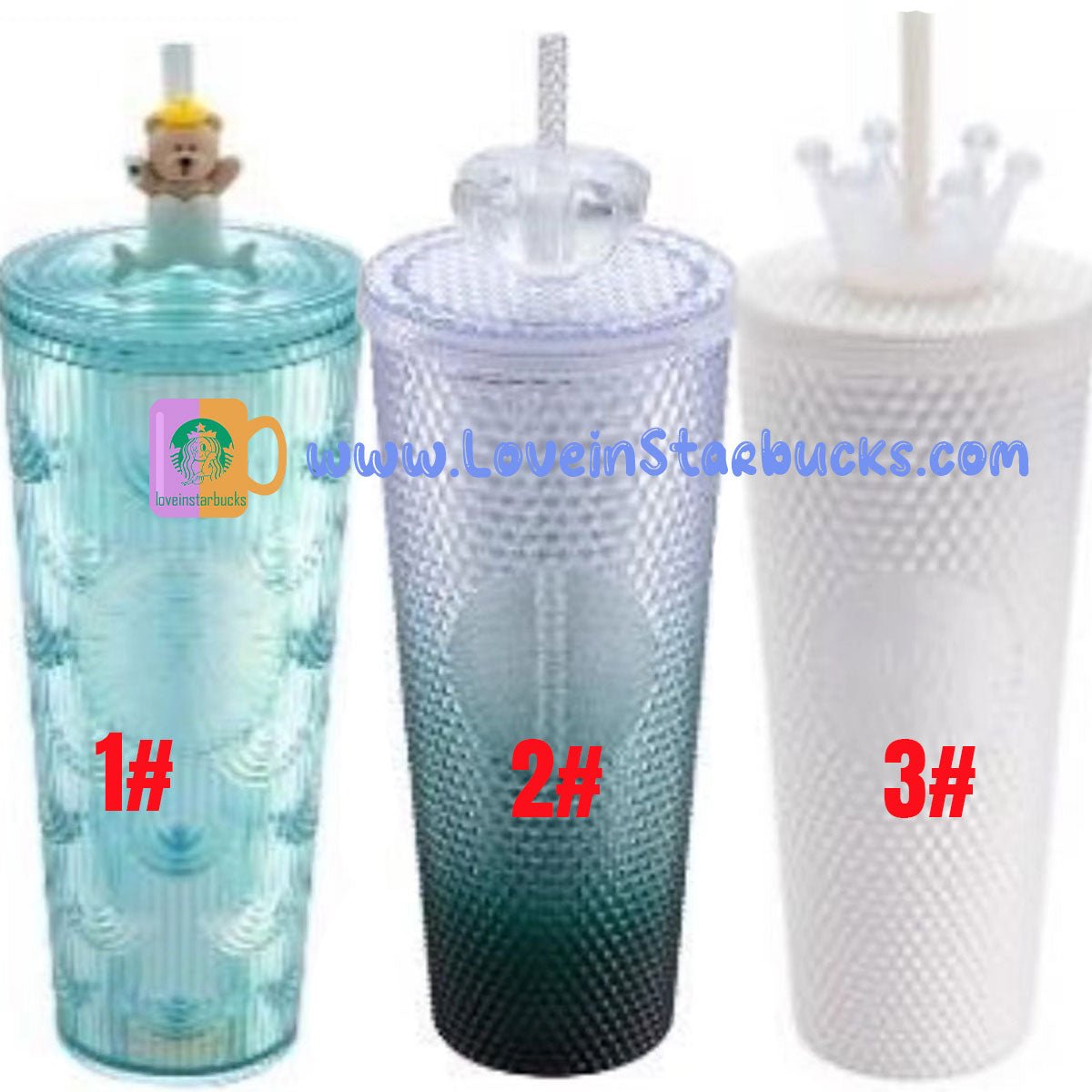 Starbucks tumblers Taiwan white and ice crown cold straw cup 24oz Starbucks loveinstarbucks