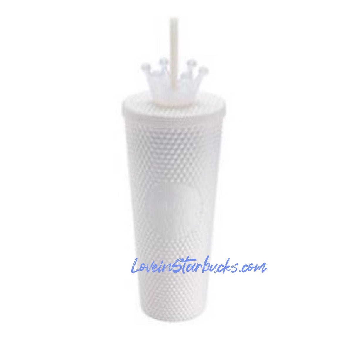 Starbucks tumblers Taiwan white and ice crown cold straw cup 24oz Starbucks loveinstarbucks