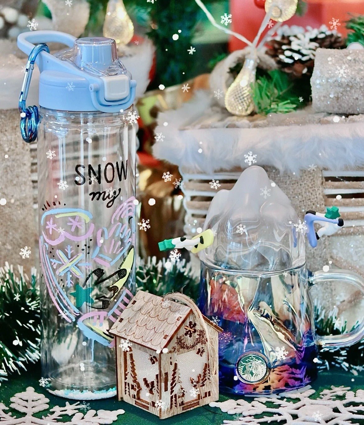 pre-sale Starbucks 21 Christmas snow mountain Thermos 18.3oz cup Starbucks loveinstarbucks