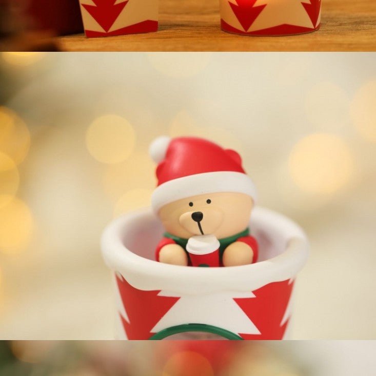 2022 Starbucks Bear Wapiti Snowman Christmas Red Cup Night Light ornaments, donot include gift card Starbucks loveinstarbucks