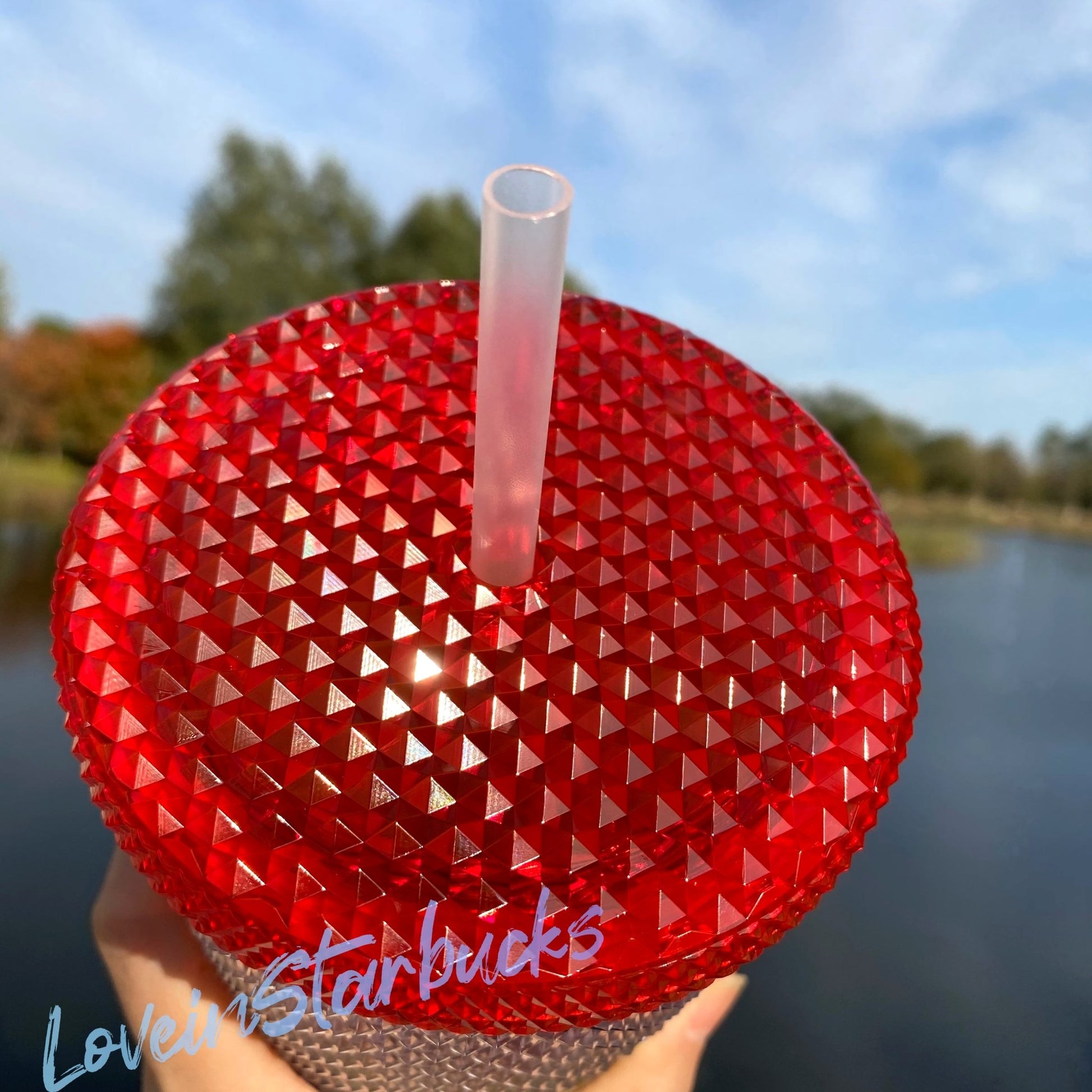 on sale Starbucks China tumbler 2021 Valentine's Day Edition Rainbow pride studded straw cup 24oz Starbucks loveinstarbucks