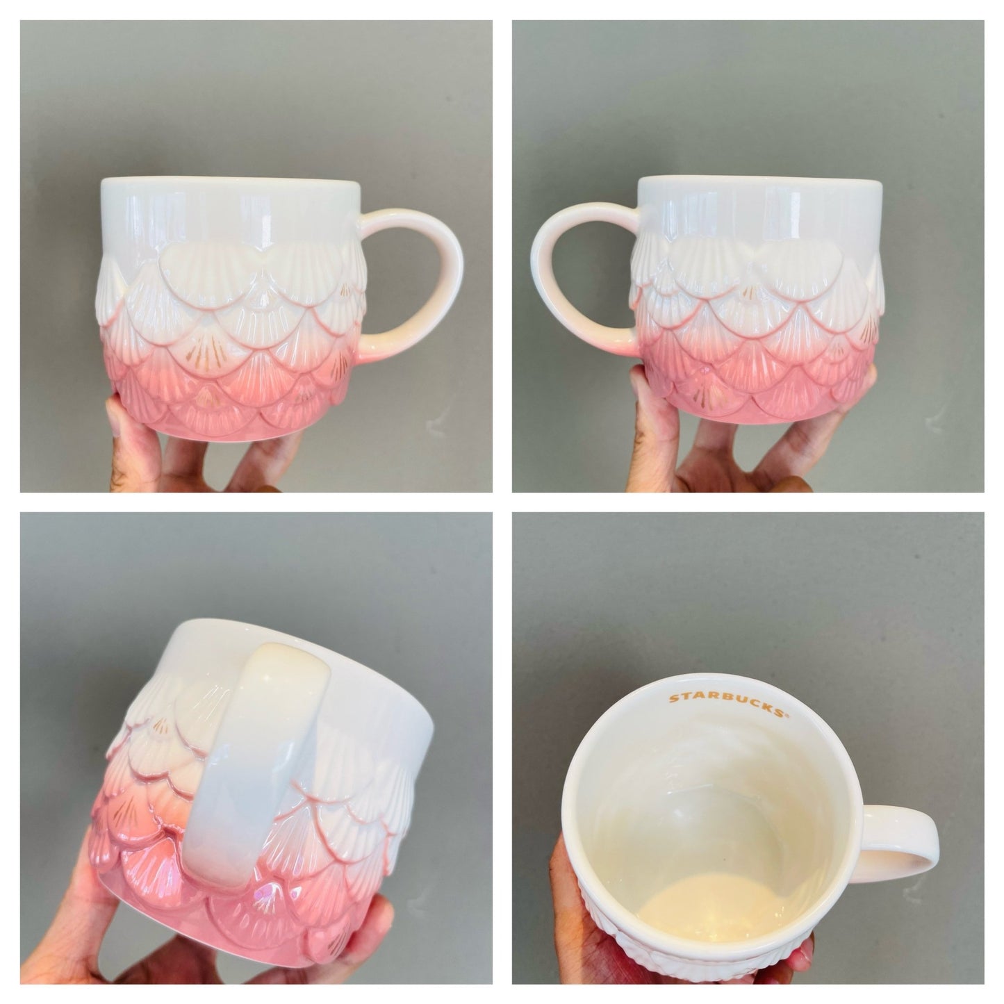 Starbucks China 2022 anniversary gradient pink scales mug 414ml Starbucks loveinstarbucks