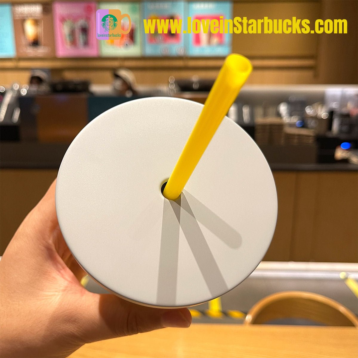 Starbucks China Yellow Pineapple Stainless steel straw cup 16oz Starbucks loveinstarbucks