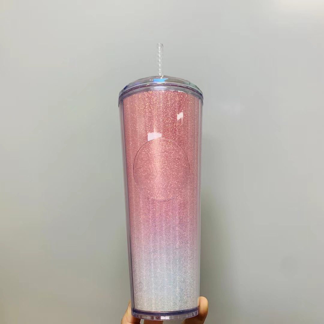 Starbucks Gradient Pink Dome Straw 24oz cup Starbucks loveinstarbucks