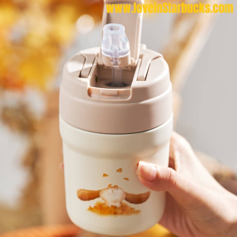 Starbucks 2022 autumn forest Cute Rabbit Ginkgo Double-Mouth Accompanying Cup Starbucks loveinstarbucks