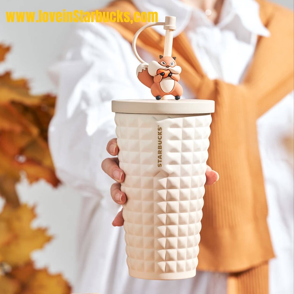 Starbucks 2022 autumn forest cute squirrel Stainless steel cup 16oz Starbucks loveinstarbucks