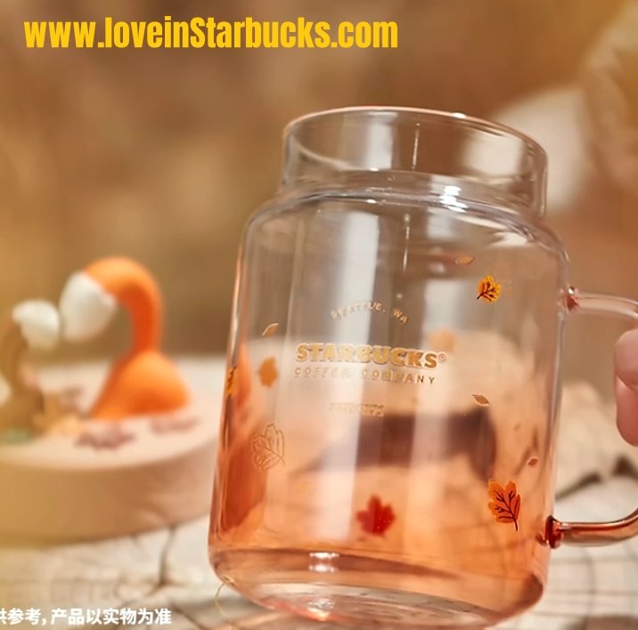 Starbucks 2022 autumn forest hide and seek glass cup Starbucks loveinstarbucks
