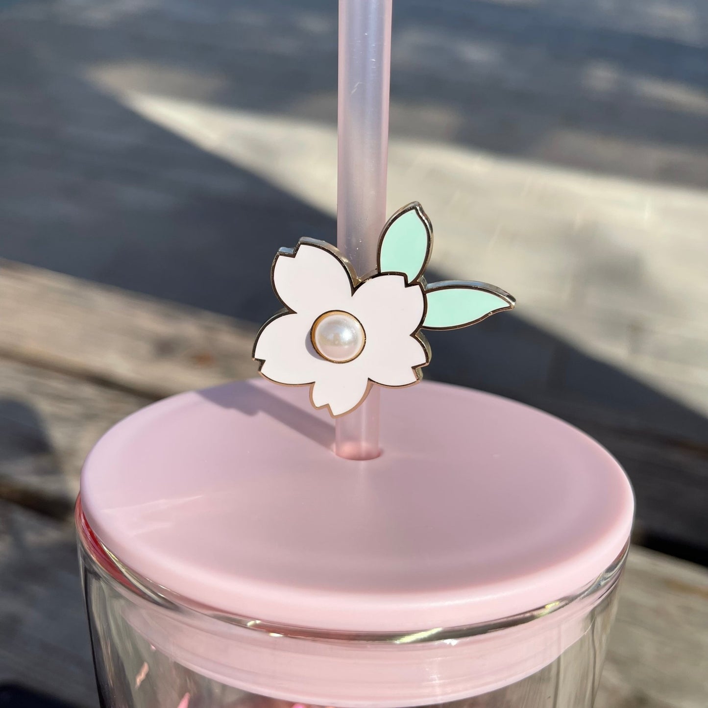 Starbucks 2022 China Sakura pink Double Classic Glass Straw Cup 20.8oz Starbucks loveinstarbucks