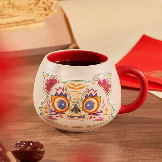Starbucks 2022 New Year's Cute Tiger 415ml mug Starbucks loveinstarbucks