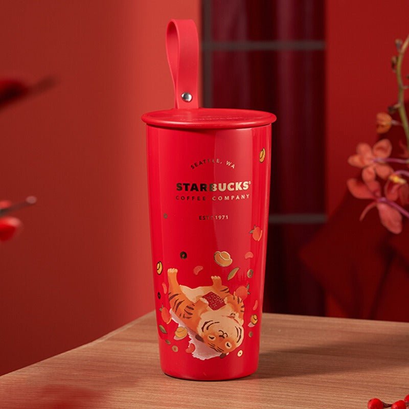 Starbucks 2022 New Year's Cute Tiger 473ml vacuum flask Starbucks loveinstarbucks
