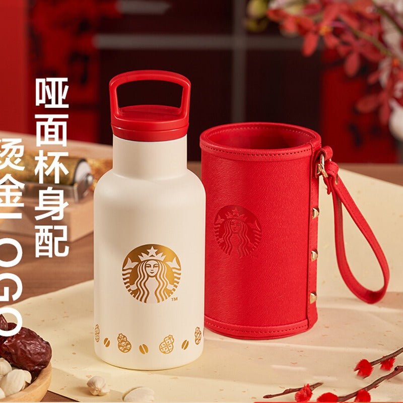 Starbucks 2022 New Year's Cute Tiger 550ml Thermos cup Starbucks loveinstarbucks
