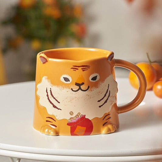 Starbucks 2022 New Year's Cute Tiger mug 414ml Starbucks loveinstarbucks