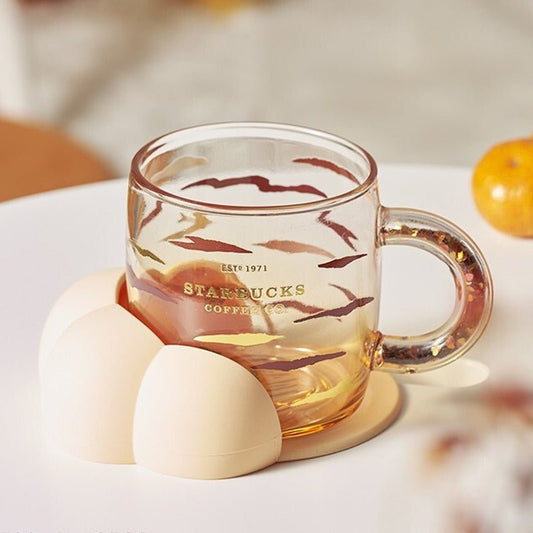 Starbucks 2022 New Year's Cute Tiger paw 440ml glass cup Starbucks loveinstarbucks