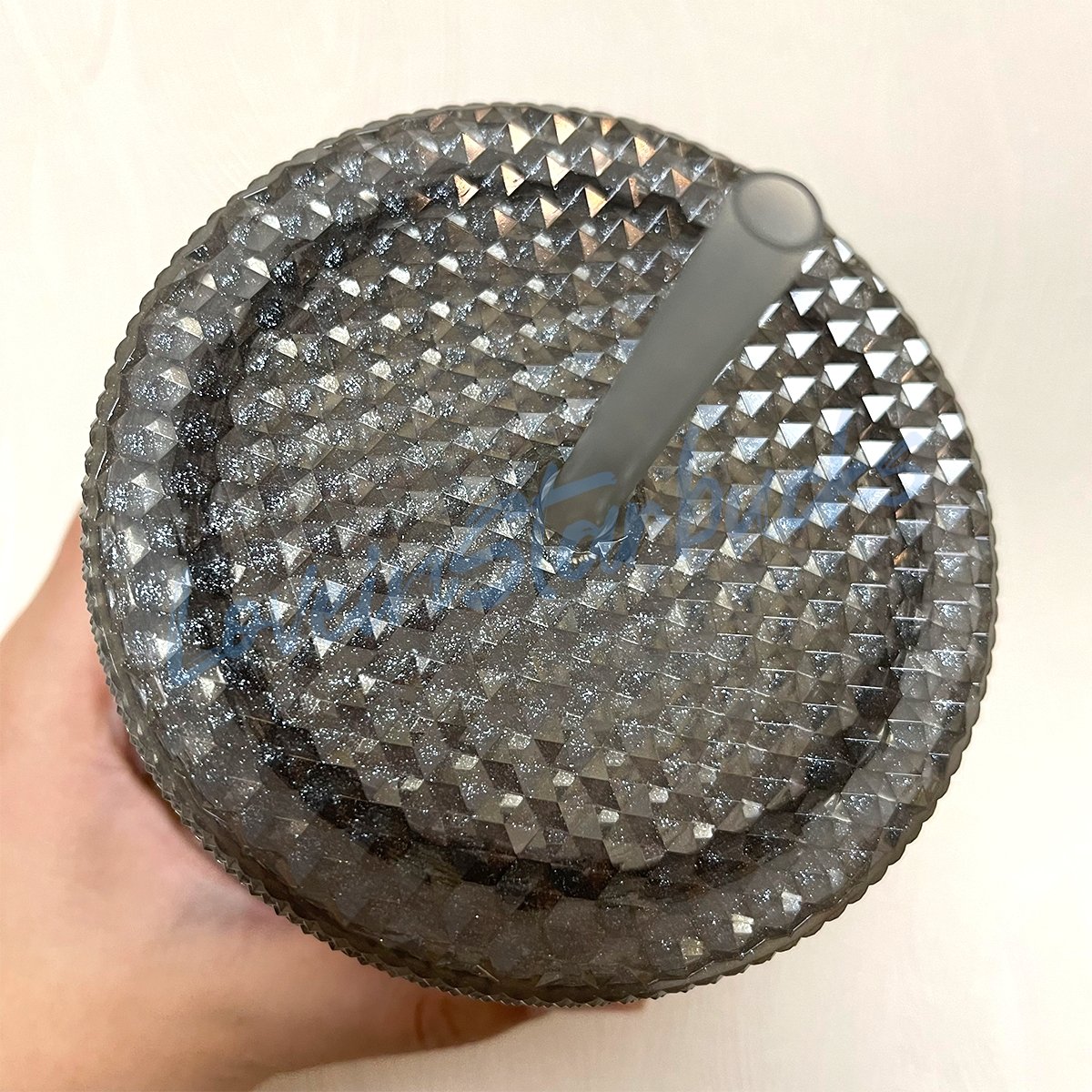 Starbucks 2022 Taiwan glitter grey 24oz studded straw cup Starbucks loveinstarbucks