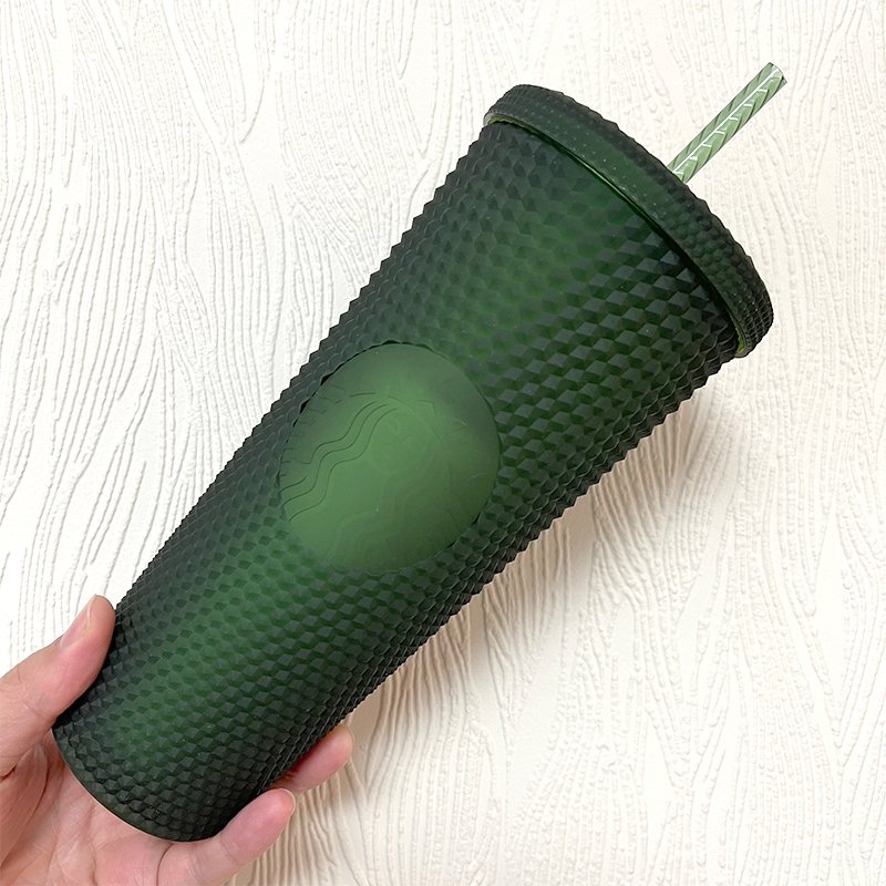 Starbucks 2022 Taiwan green 24oz studded straw cup Starbucks loveinstarbucks