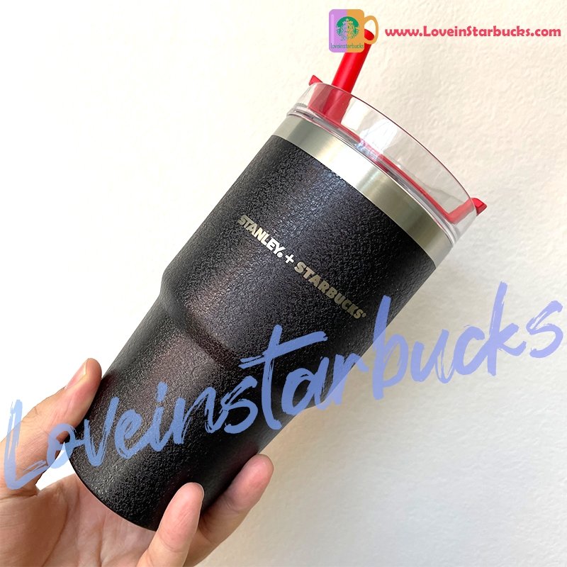 Starbucks tumblers China 2020 Xmas Stanley black Stainless Steel Straw Cup 20.8oz . please read all details beore order Starbucks loveinstarbucks