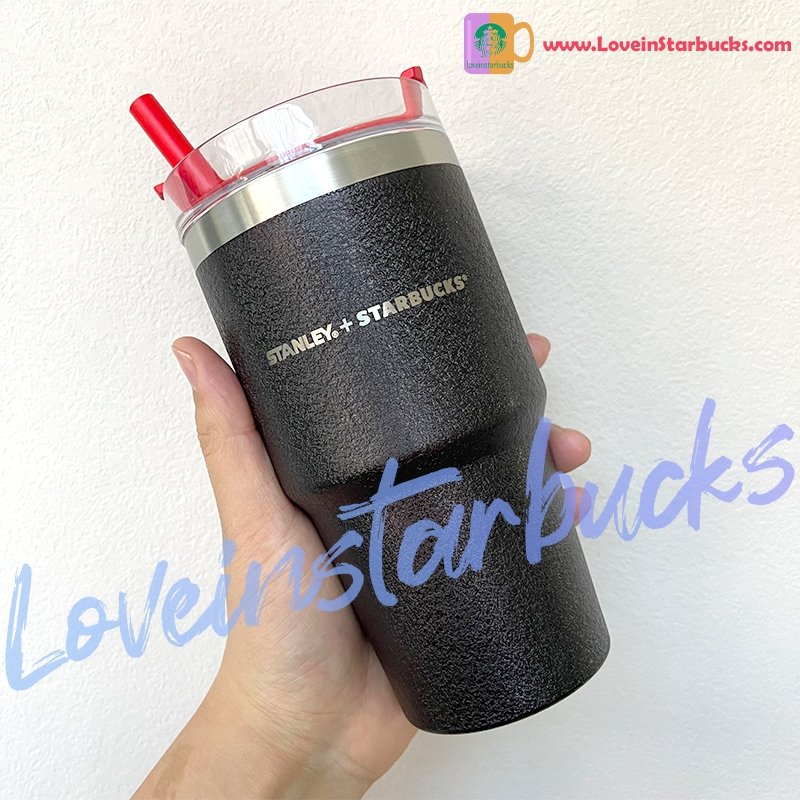 Starbucks tumblers China 2020 Xmas Stanley black Stainless Steel Straw Cup 20.8oz . please read all details beore order Starbucks loveinstarbucks