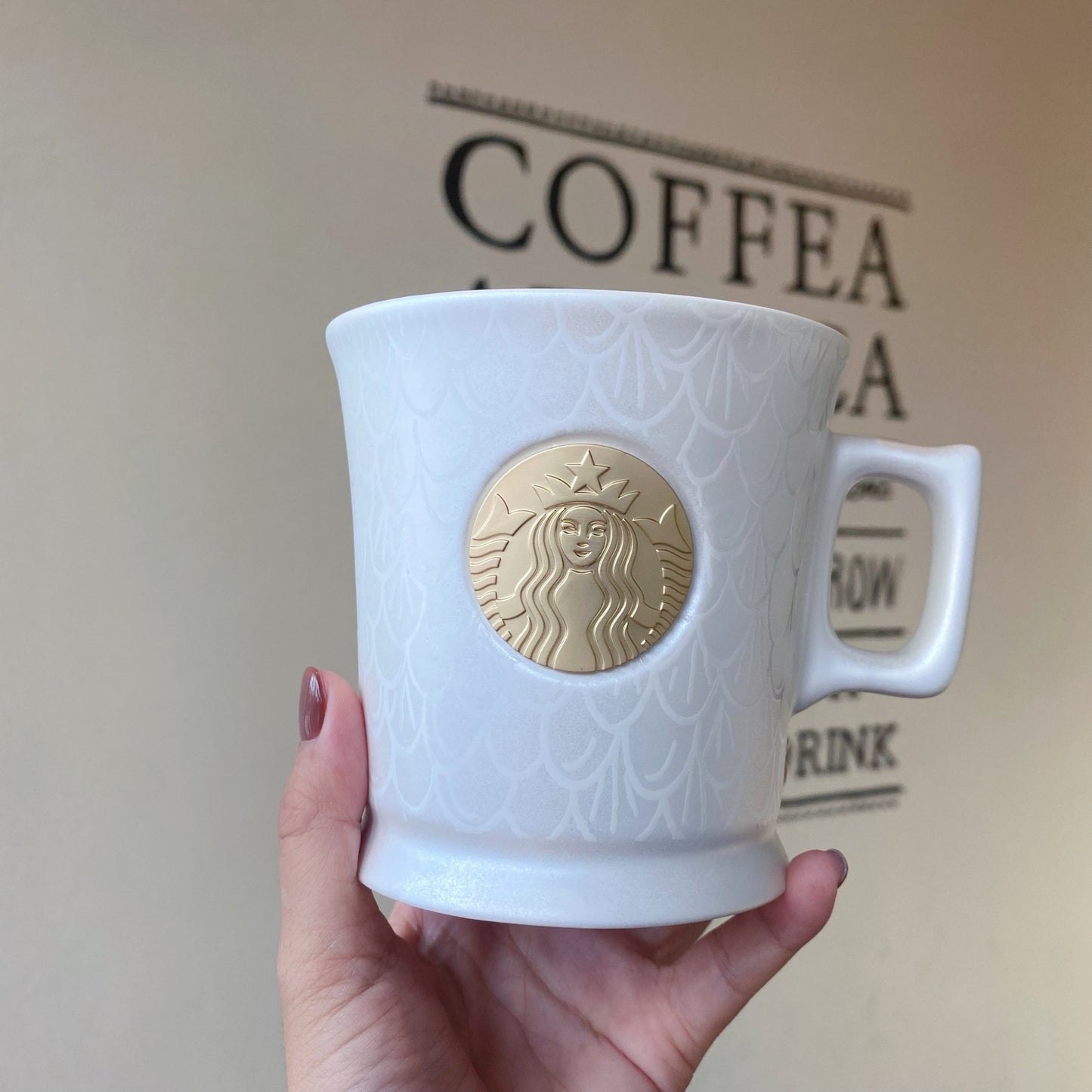 Starbucks 50th Anniversary Fish Scale Bronze Medal 414ml Starbucks loveinstarbucks