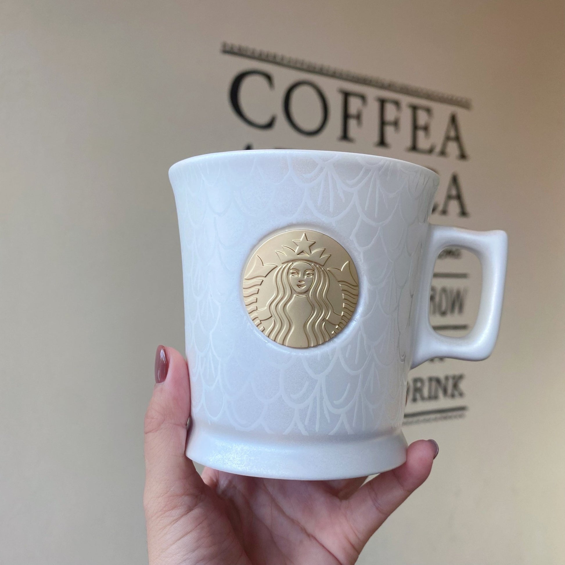 Starbucks 50th Anniversary Fish Scale Bronze Medal 414ml Starbucks loveinstarbucks