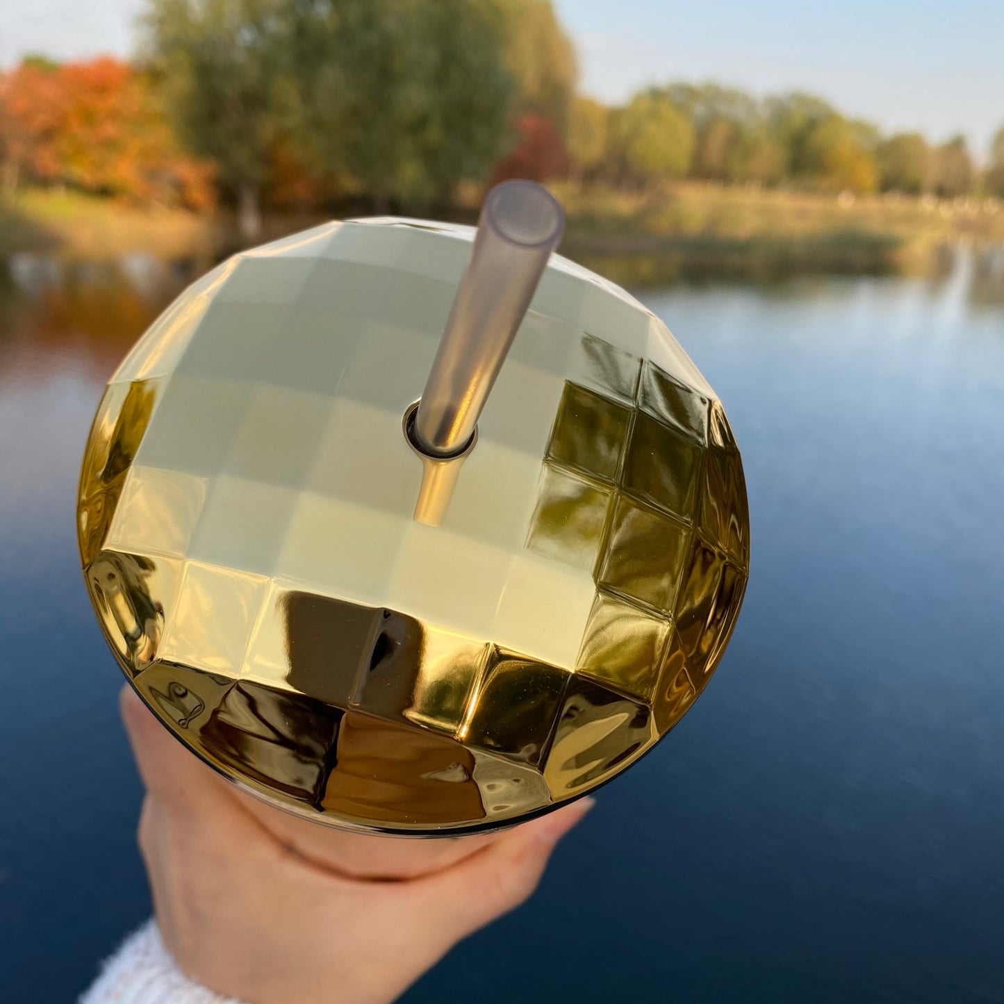 Starbucks 50th Anniversary Gold Dome Straw 24oz cup - order before read listing Starbucks loveinstarbucks