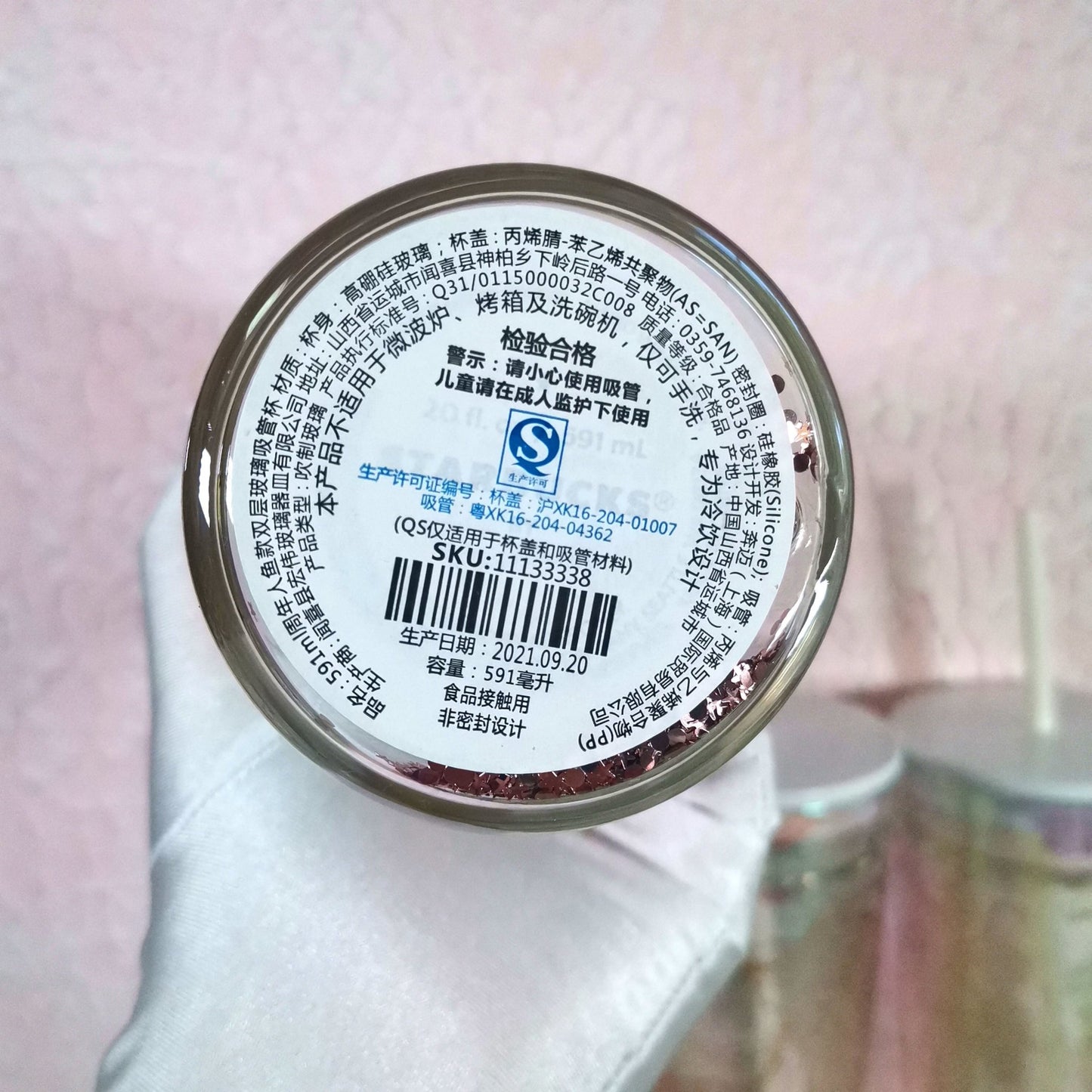 Starbucks 50th Anniversary siren Double Classic Glass Straw 20oz Cup Starbucks loveinstarbucks