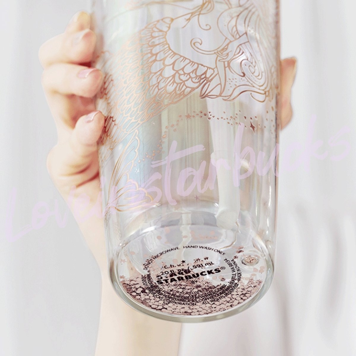 Starbucks 50th Anniversary siren Double Classic Glass Straw 20oz Cup Starbucks loveinstarbucks