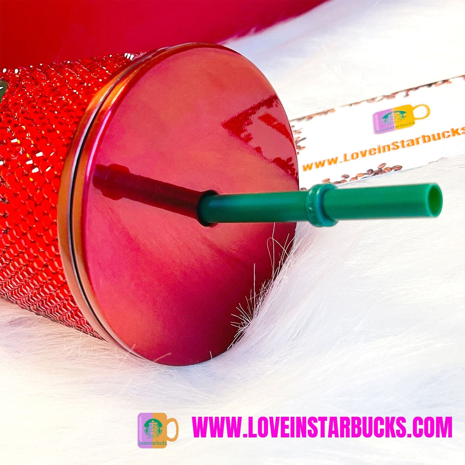 Starbucks Asian countries red bling rhinestones cold cup 16oz Starbucks loveinstarbucks