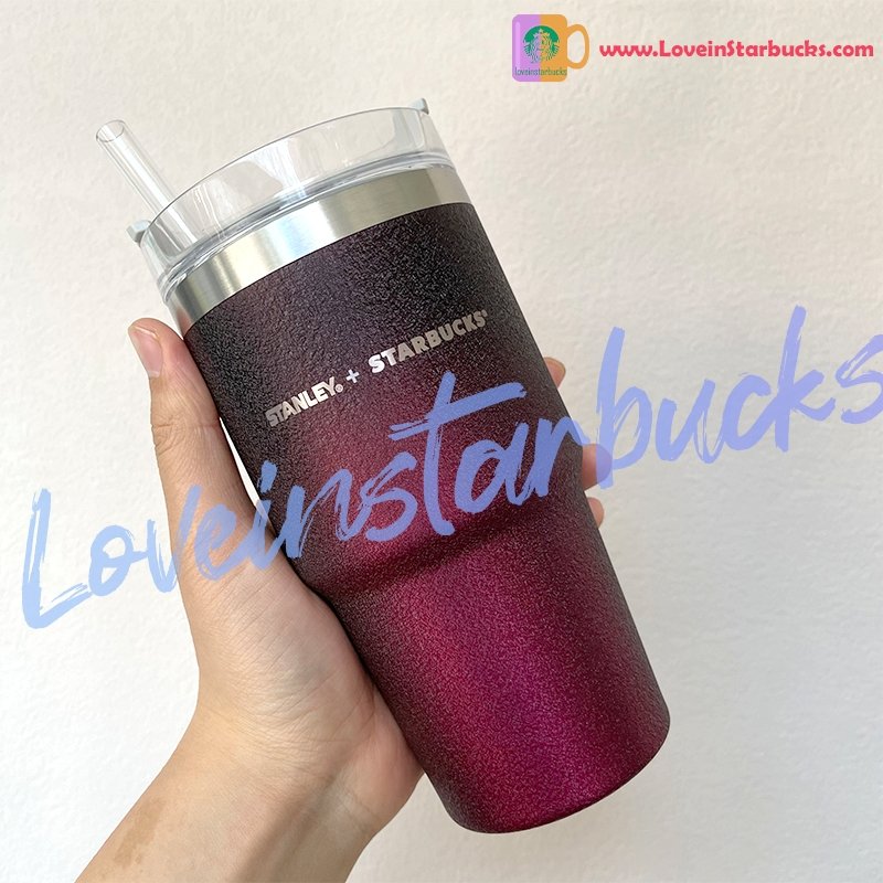 Starbucks China 2021 Halloween Stanley Dark Night Stainless Steel Straw Cup 20oz Starbucks loveinstarbucks