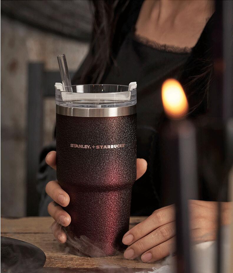 Starbucks China 2021 Halloween Stanley Dark Night Stainless Steel Straw Cup 20oz Starbucks loveinstarbucks