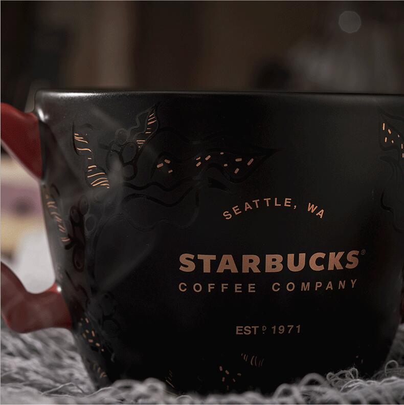 Starbucks China 2021 Halloween 380ml black cat wings dress up mug Starbucks loveinstarbucks